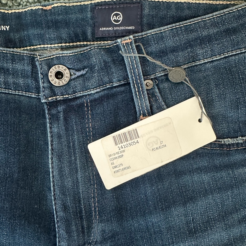 AG Adriano Goldschmied Skinny Leg Blue Jeans - Picture 8 of 9